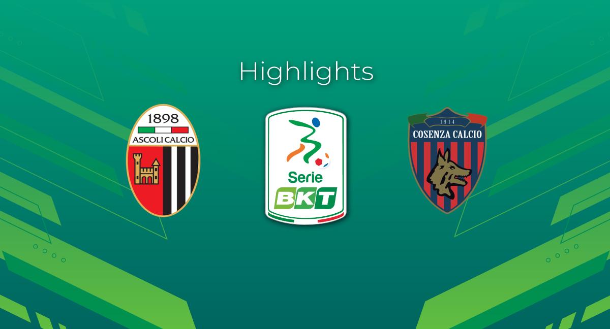 Highlight Ascoli - Cosenza del 1 maggio 2024 - Serie BKT