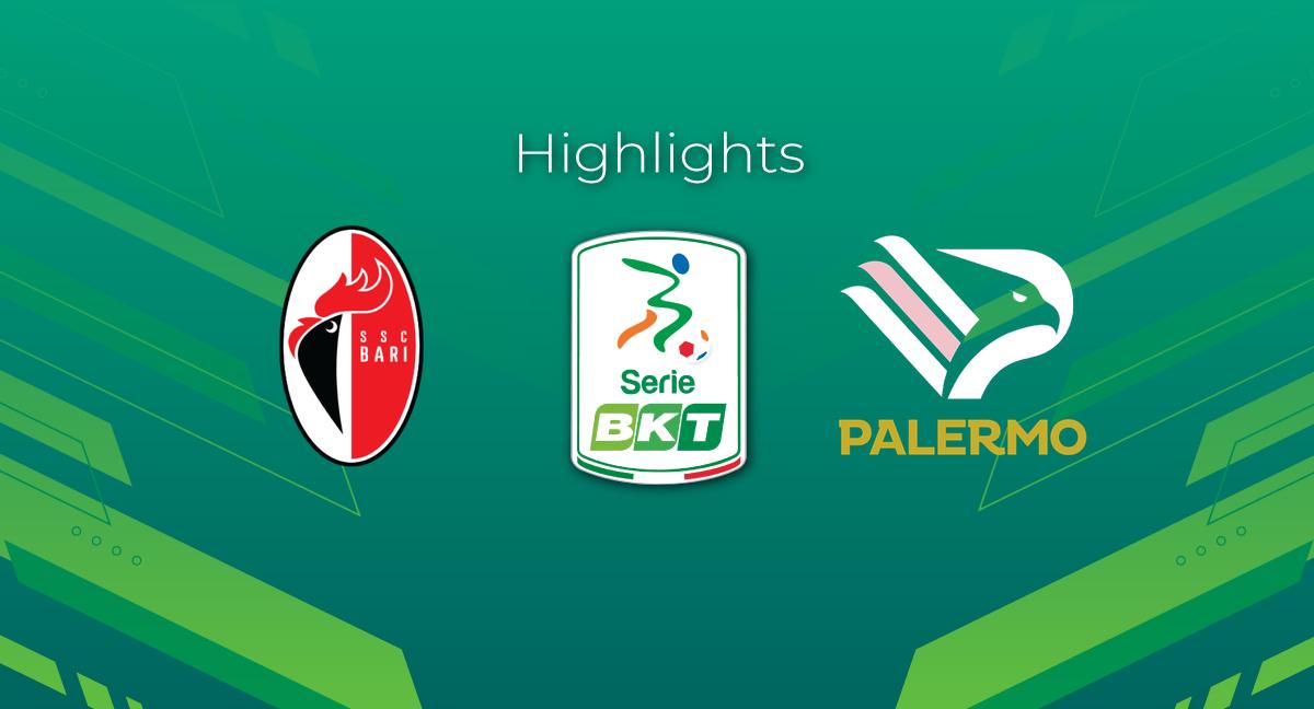 Highlight Bari - Palermo del 18 agosto 2023 - Serie BKT