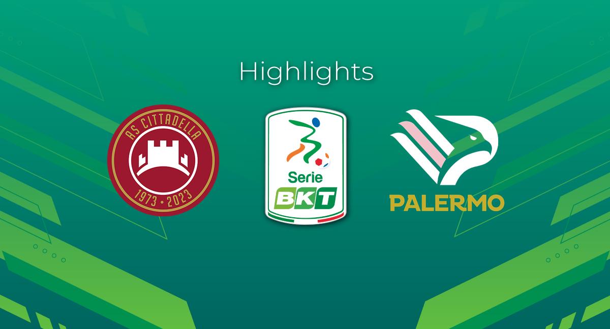 Highlight Cittadella - Palermo del 13 gennaio 2024 - Serie BKT