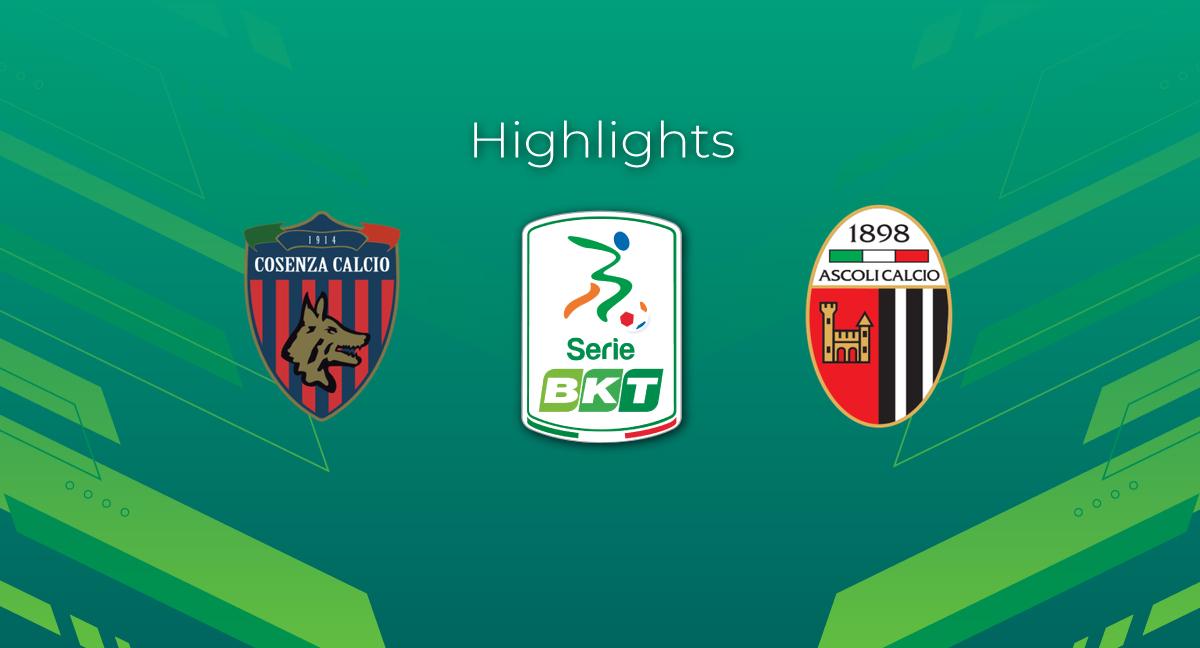 Highlight Cosenza - Ascoli del 19 agosto 2023 - Serie BKT