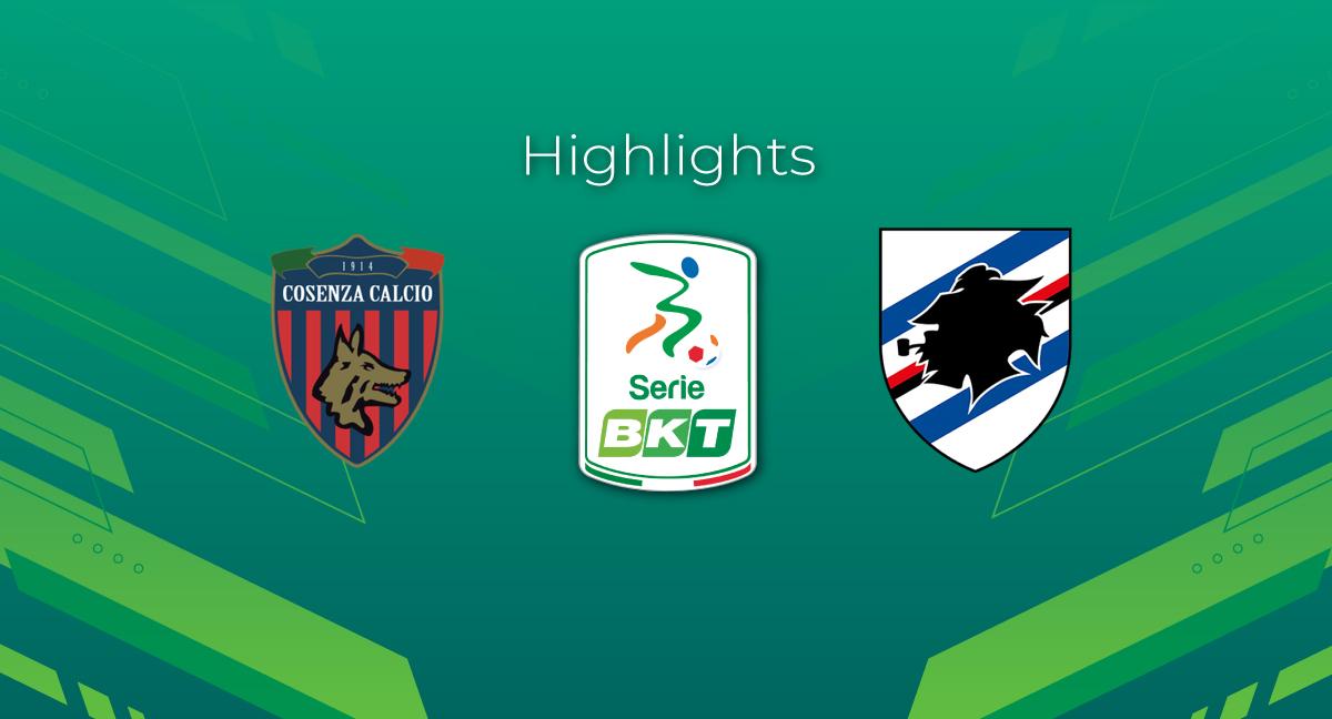 Highlight Cosenza - Sampdoria del 23 febbraio 2024 - Serie BKT