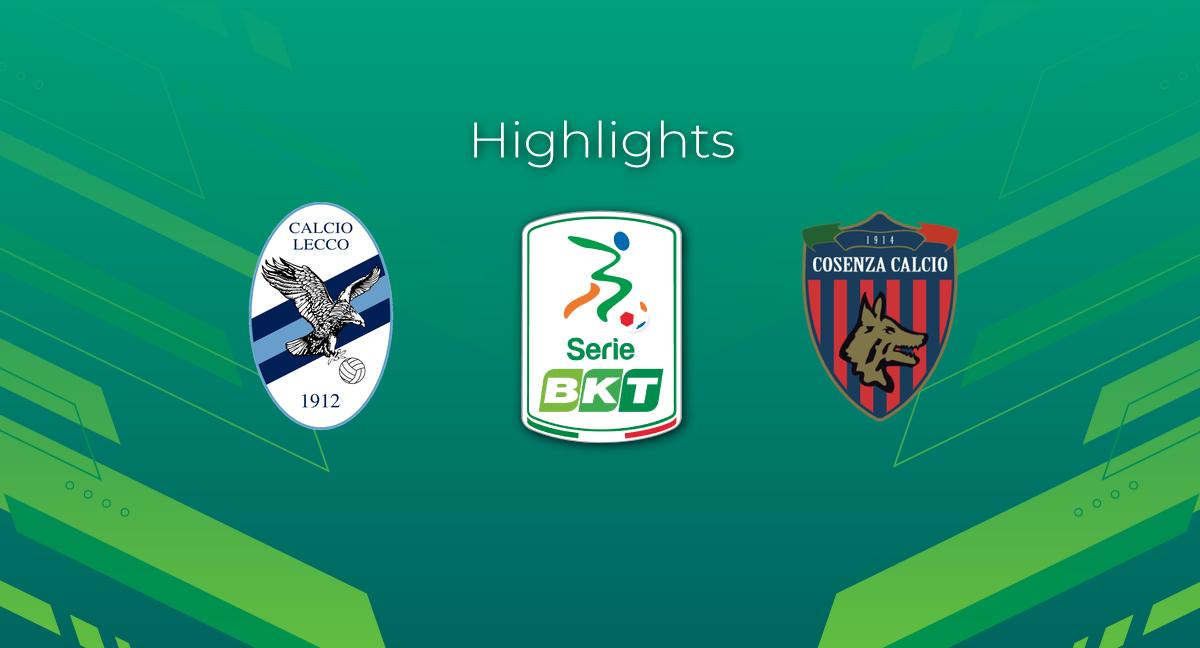Highlight Lecco - Cosenza del 17 febbraio 2024 - Serie BKT
