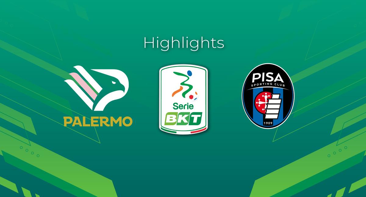 Highlight Palermo - Pisa del 16 dicembre 2023 - Serie BKT