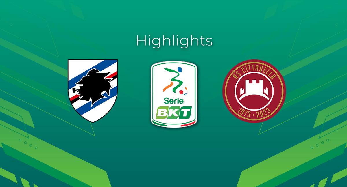 Highlight Sampdoria - Cittadella del 18 settembre 2023 - Serie BKT