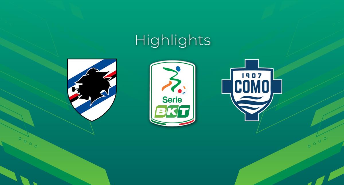 Highlight Sampdoria - Como del 27 aprile 2024 - Serie BKT