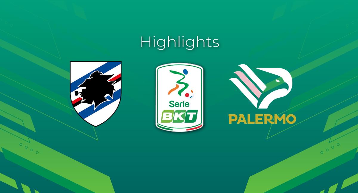Highlight Sampdoria - Palermo del 4 novembre 2023 - Serie BKT