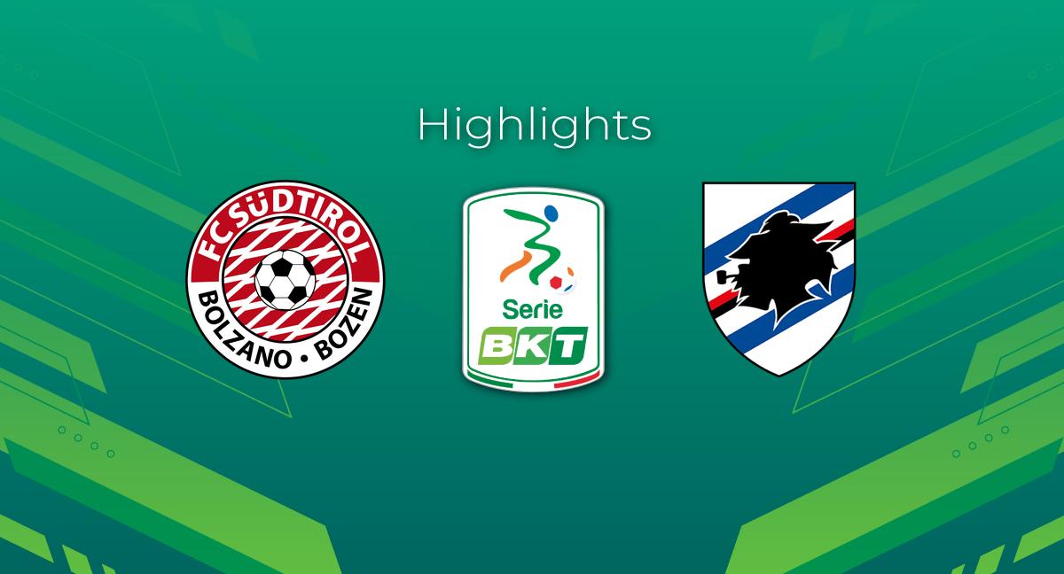 Highlight Südtirol - Sampdoria del 28 ottobre 2023 - Serie BKT