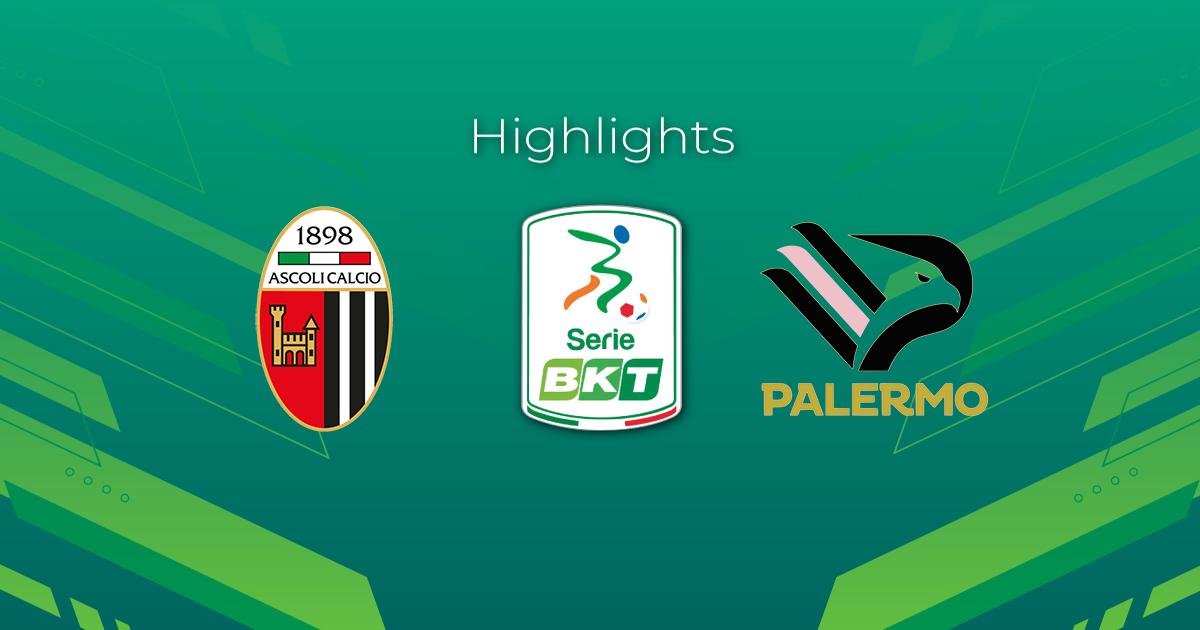 Highlight Ascoli - Palermo del 29 gennaio 2023 - Lega Serie B