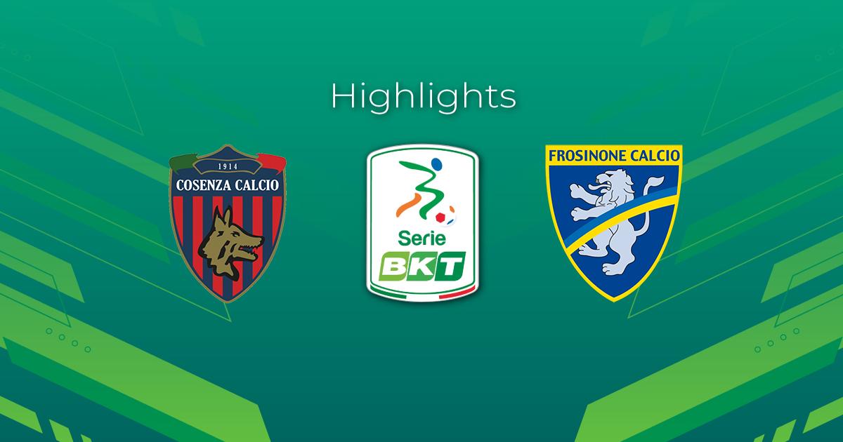 Highlight Cosenza - Frosinone del 29 ottobre 2022 - Lega Serie B