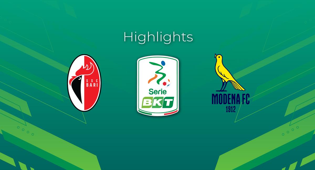 Highlight Bari - Modena del 21 ottobre 2023 - Serie BKT