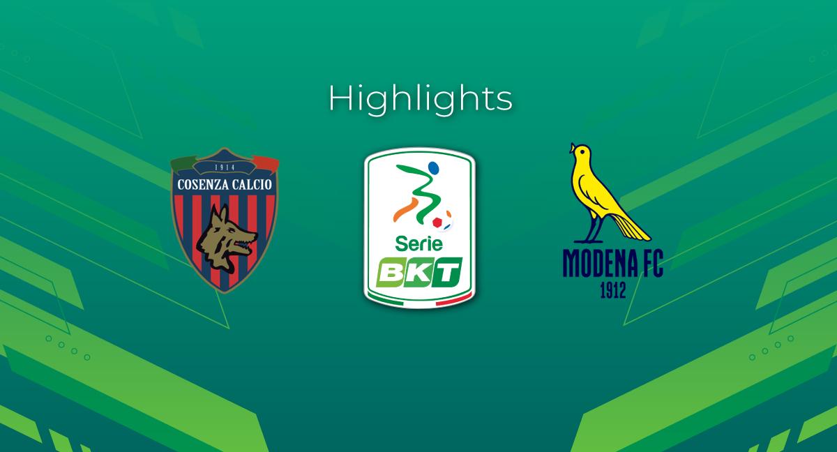 Cosenza - Modena 1-2: gol e highlights | Serie BKT