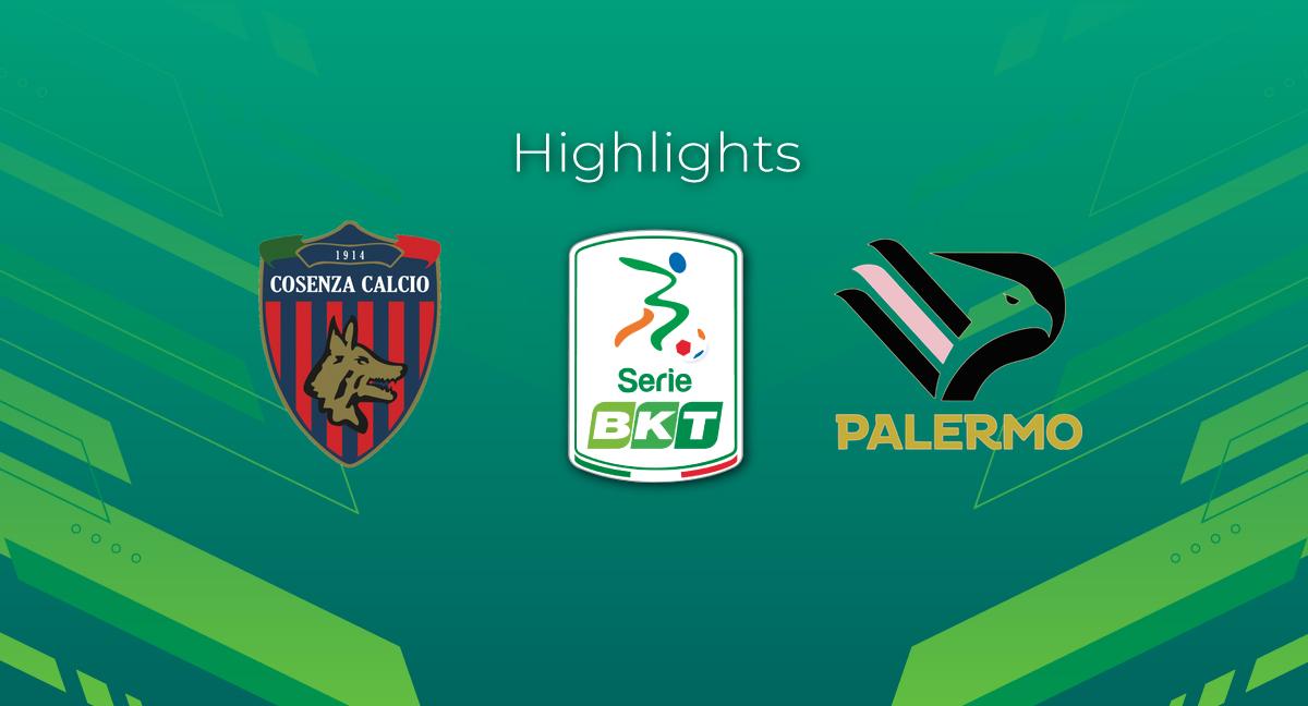 Highlight Cosenza - Palermo del 13 aprile 2024 - Serie BKT
