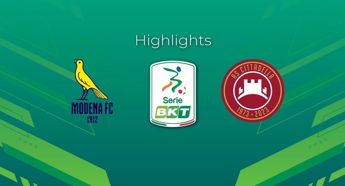 Highlight Modena - Cittadella del 16 dicembre 2023 - Serie BKT