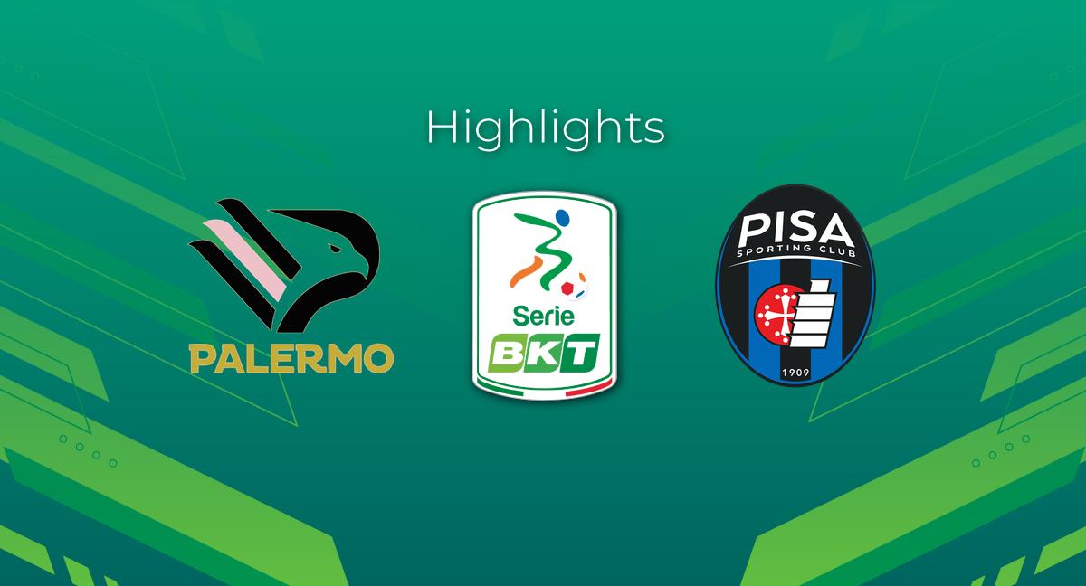 Highlight Palermo - Pisa del 16 dicembre 2023 - Serie BKT