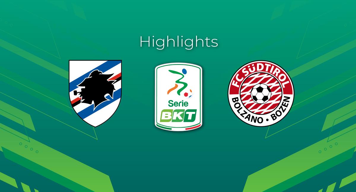 Highlight Sampdoria - Südtirol del 13 aprile 2024 - Serie BKT